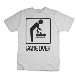 iMAGE T-shirt Sono DIVENTATO papà Bebè Pannolino Game Over