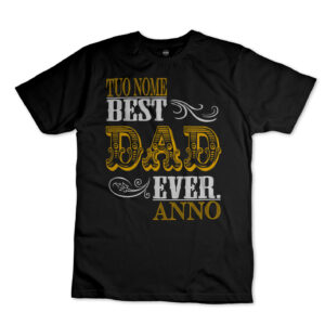 iMAGE T-shirt Miglior papà di sempre - nome e anno personalizzabili