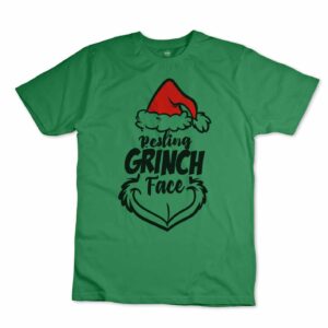 iMAGE T-shirt Viso del Grinch Natale