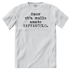 T-shirt Poesia Dante Amor ch'a nullo amato