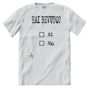 T-shirt Test crocette Alcool Hai BEVUTO?