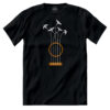 T-shirt Chitarra libertà Uccelli Concerto Musica