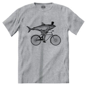 iMAGE T-shirt Squalo Hipster in Biciletta Dandy