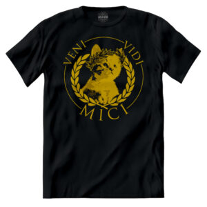T-shirt Veni Vidi Mici Gatto Imperatore Romano
