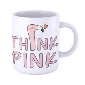 iMAGE Tazza Think Pink Pensa in Rosa Fenicottero