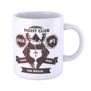 iMAGE Tazza Templari Fight Club Prima Regola Non Parlare del Sacro Graal Crociati