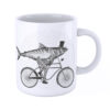 iMAGE Tazza Squalo Hipster in Biciletta Dandy