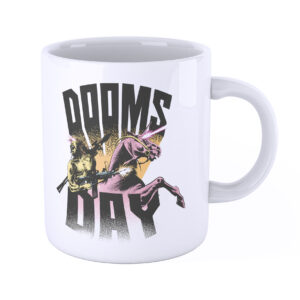 iMAGE Tazza Il Giorno del Giudizio Doomsday Gesù con Un Unicorno da Battaglia