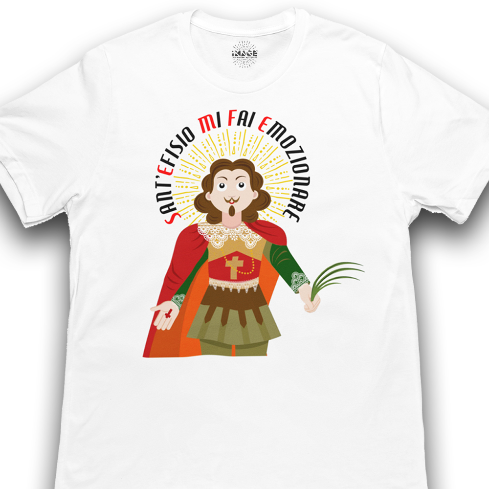 iMAGE T-shirt Sant'Efisio con retro poesia Nico - immagine 2